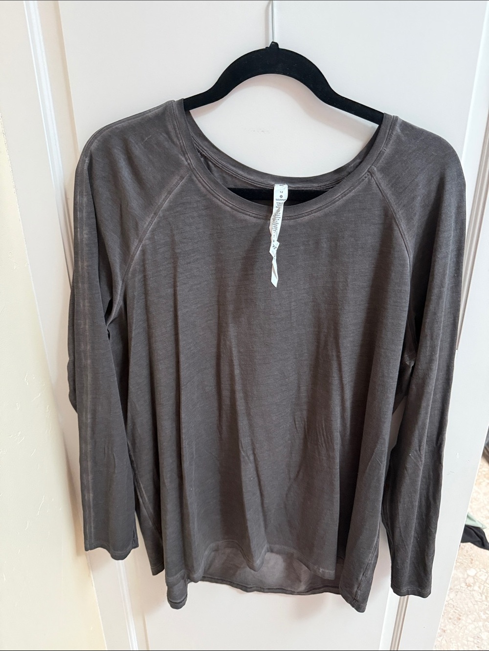 lululemon washed gray long sleeve